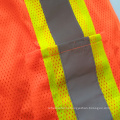 Mesh reflective safety vest with warning cross reflective tape